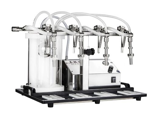 TENCO ENOLMASTER  vacuum filler stainless steel with 4 nozzles (for wine)